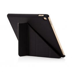 iPad 9.7 2017/2018 Origami Tapaus Musta