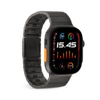 Apple Watch 44/45/46mm/Ultra 49mm Ranneke Titan Musta