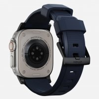 Apple Watch 42/44/45mm/Apple Watch Ultra Ranneke Rugged Band Black Hardware Atlantic Blue