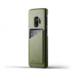 Samsung Galaxy S9 Kuori Full Leather Wallet Case Olive Green