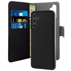 Samsung Galaxy A14 Fodral Wallet Detachable 2 in 1 Svart