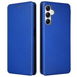 Samsung Galaxy A14 Fodral Kolfibertextur Blå