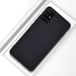 Samsung Galaxy A51 Kuori KangasRakenne Musta