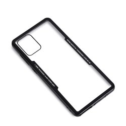 Samsung Galaxy A71 Suojakuori Karkaistua Lasia Musta