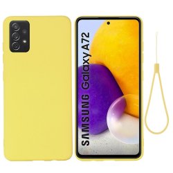 Samsung Galaxy A72 Kuori Silikoni Keltainen