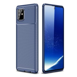 Samsung Galaxy Note 10 Lite Kuori Hiilikuiturakenne Sininen