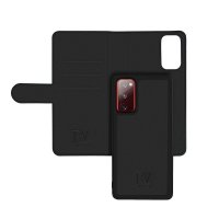 Samsung Galaxy S20 FE Kotelo Detachable Wallet Case Musta