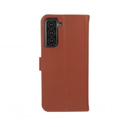 Samsung Galaxy S21 Kotelo Book Case Leather Ruskea