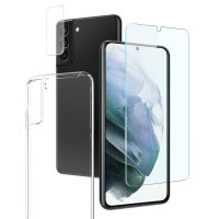 Samsung Galaxy S21 Kuori Näytönsuojalla ja Kamerasuojalla 3-in-1