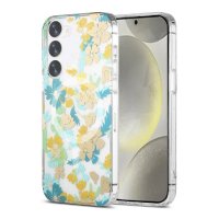 Samsung Galaxy S23 Kuori Kukkakuvio MagSafe Turkoosi