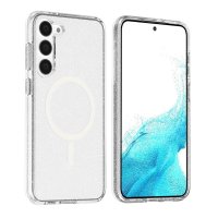 Samsung Galaxy S23 Plus Kuori Glitter MagSafe Läpinäkyvä