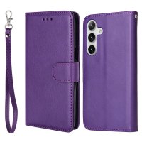 Samsung Galaxy S24 Kotelo Irrotettava Kuori KT Leather Series-3 Violetti