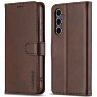 Samsung Galaxy S25 Plus Kotelo Korttitaskulla Telinetoiminto Tummanruskea