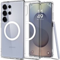 Samsung Galaxy S25 Ultra Kuori Ultra Hybrid MagFit Clear White