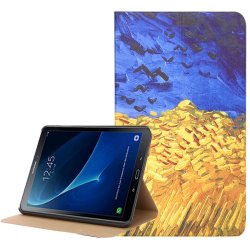 Samsung Galaxy Tab A 10.1 T580 T585 Suojakotelo Målning Fält och Himmel