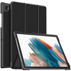 Samsung Galaxy Tab A8 10.5 X200 X205 Kotelo Tri-Fold Musta
