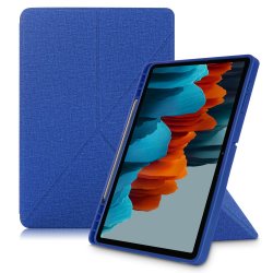 Samsung Galaxy Tab S7 Plus T970 T976 Kotelo Origami Sininen