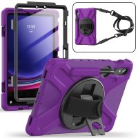 Samsung Galaxy Tab S7/S8/S9 Kuori Hihnalla Telinetoiminto Violetti