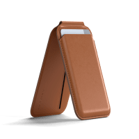 Korttipidike Vegan-Leather Magnetic Wallet Stand Ruskea