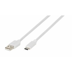 Type C USB 2.0 Kaapeli 0.5 m Valkoinen