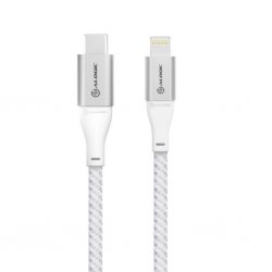 Ultra USB-C että Lightning-kaapeli 1.5 m Hopea
