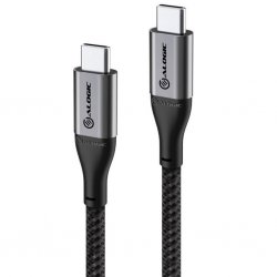 Ultra USB-C että USB-C kaapeli 5A/480Mbps 3 metri Space Grey