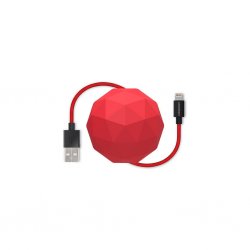 COSMO Lightningkaapeli kanssa vartenvaring 1.2 metri Punainen