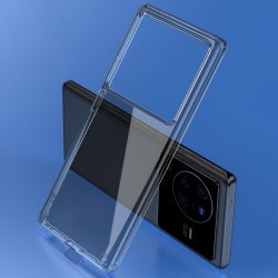 Vivo X80 Pro Kuori Crystal Clear Series Läpinäkyvä Musta