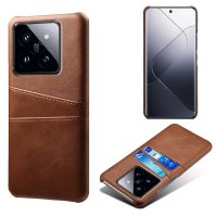 Xiaomi 14 Kuori ja Kaksi Korttitaskua Ruskea
