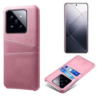 Xiaomi 14 Kuori ja Kaksi Korttitaskua Ruusukulta