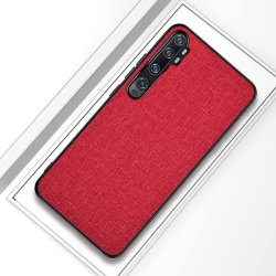 Xiaomi Mi Note 10/Mi Note 10 Pro Suojakuori Kangastekstuuri Punainen