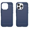 iPhone 16 Pro Kuori Harjattu Hiilikuiturakenne Sininen