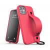 iPhone 12 Mini Suojakuori Hand Strap Case Vaaleanpunainen
