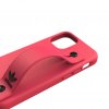 iPhone 12 Mini Suojakuori Hand Strap Case Vaaleanpunainen