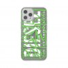iPhone 12 Pro Max Suojakuori Snap Case Clear AOP Black/Green