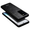 Samsung Galaxy Note 20 Ultra Suojakuori Nahkarakenne Musta