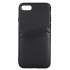 iPhone 7/8/SE Kuori Backcover with Card Slots Musta