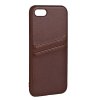 iPhone 7/8/SE Kuori Backcover with Card Slots Ruskea