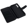 Samsung Galaxy S21 FE Suojakotelo Essential Leather Raven Black