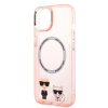 iPhone 14 Plus Kuori Karl & Choupette MagSafe Vaaleanpunainen
