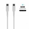 Kaapeli Liquid Silicone USB-C/USB-C 1.2m Valkoinen