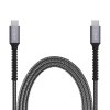 Kaapeli Armor 240W USB-C 1.2m Harmaa