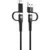Kaapeli 4 in 1 USB-C/USB-A/Lightning Cable 60W 2m