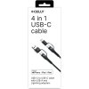 Kaapeli 4 in 1 USB-C/USB-A/Lightning Cable 60W 2m