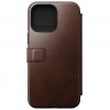 iPhone 14 Pro Max Kotelo Modern Leather Folio Horween Rustic Brown