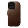 iPhone 14 Pro Kotelo Modern Leather Folio Ruskea