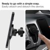 Autoteline OneTap Magnetic Car Mount Air Vent Wireless Charging Musta