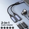 Adapterit 2-in-1 Audio Adapter USB-C to dual USB-C