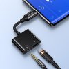 Adapterit Type-C to 3.5DC Audio Adapter with PD 60W Charging Port
