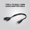 Adapterit USB-C/2 x 3.5mm